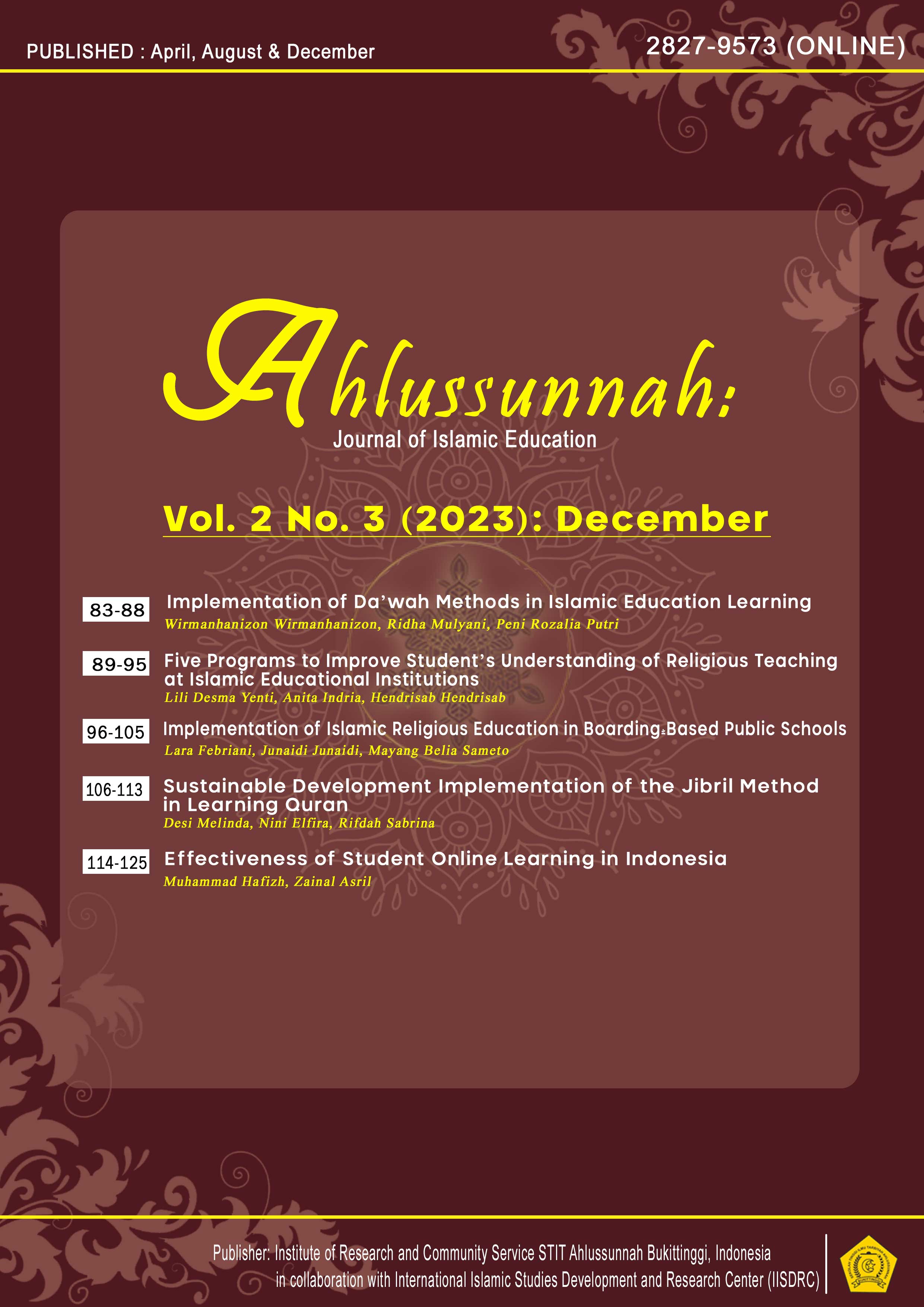 View Vol. 2 No. 3 (2023): December